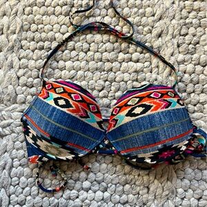 Apollo southwestern print bikini top